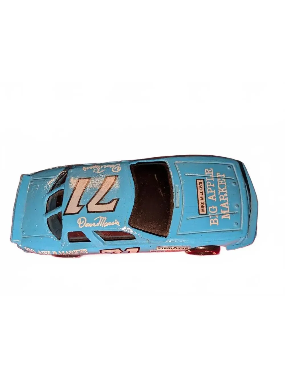 1990 Racing Champions Inc. Big Apple Market #71 Blue Diecast Race Car